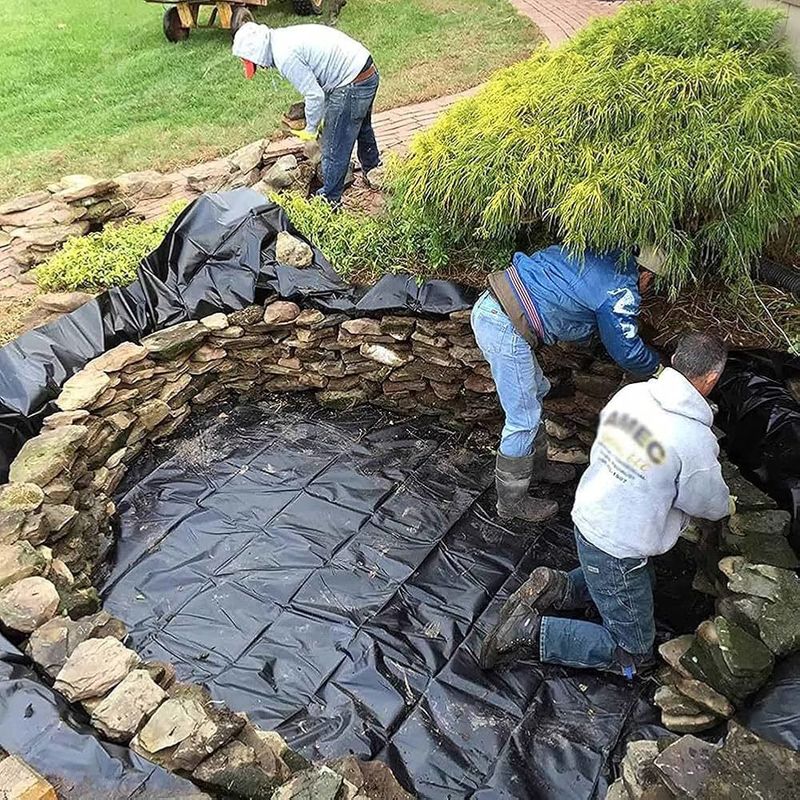 Geomembran Havuz Liner 0.5mm 1mm 1.5mm 2mm HDPE LDPE Lldpe PVC EVA Geomembran Havuz Liner