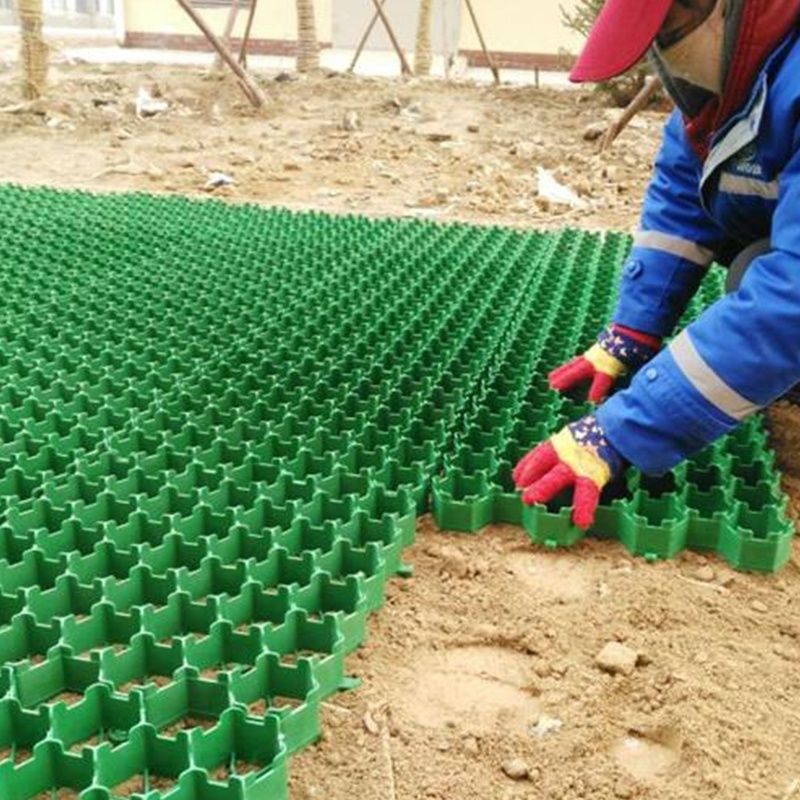 Ağır Hizmet Tipi Toprak Sabitleyici Petek Plastik Çim Izgarası Araba Yolu Çim Güçlendirme ve Otopark İçin