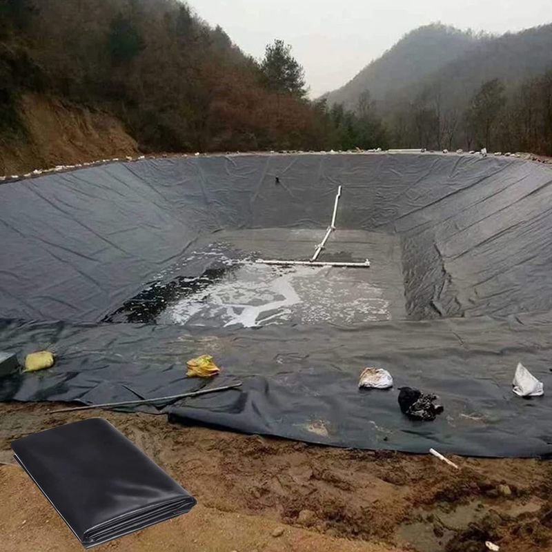 Endüstriyel Stil 1mm Geomembran Havuz Liner HDPE Plastik Liner Balık Havuzları İçin Geomembran Havuz Liner PVC LDPE LLDPE Çöplük için PP Malzemeler