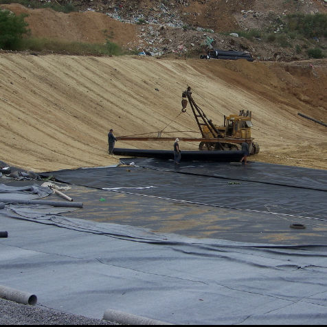 Endüstriyel Stil 1mm Geomembran Havuz Liner HDPE Plastik Liner Balık Havuzları İçin Geomembran Havuz Liner PVC LDPE LLDPE Çöplük için PP Malzemeler