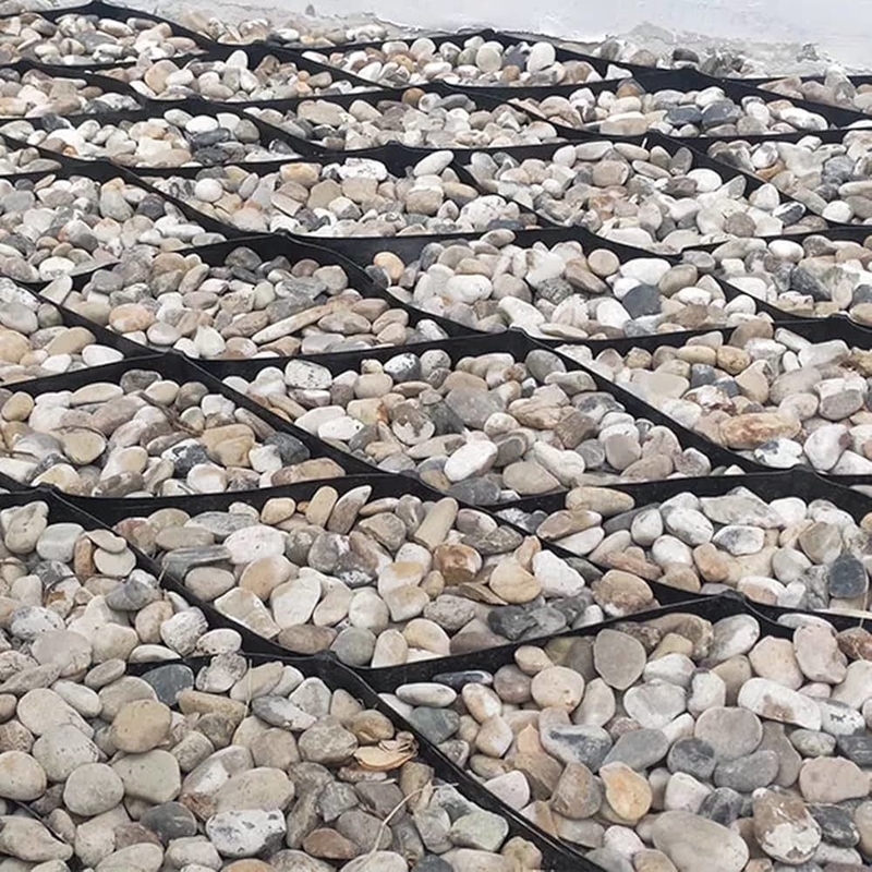 Dayanıklı HDPE Geogözeler Pürüzsüz Yüzey HDPE Geogözeler Otoparklar için Erozyon Kontrolü için Eğimler İstinat Duvarı Desteği