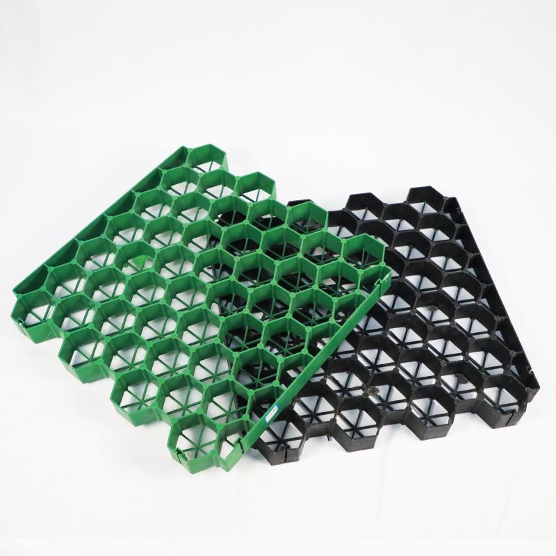 Flat Top High Quality Plastic Grass Grid Paver Erosion Control Grass Grid for Driveway Road Slope Retaining Wall Outdoor Use Garden Landscape Park Grass Plastic Grass Grid Planting Drainage