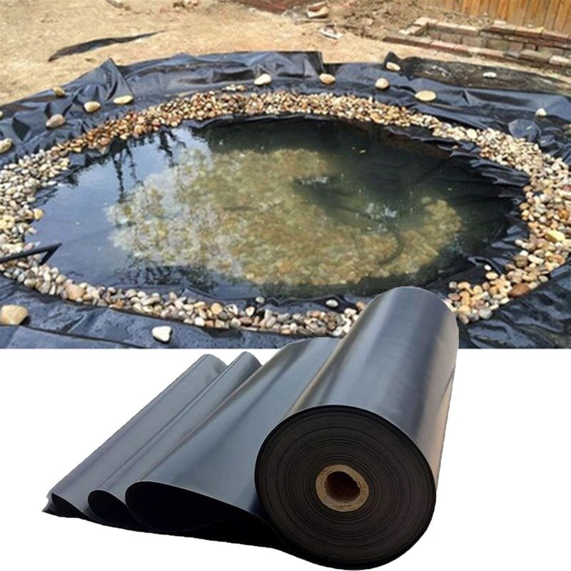 HDPE Geomembrane Pond Liner 0.1 - 5mm thickness Geomembrane Pond Liner Fish Farm Dam Liner HDPE Geomembrane Pond Liner
