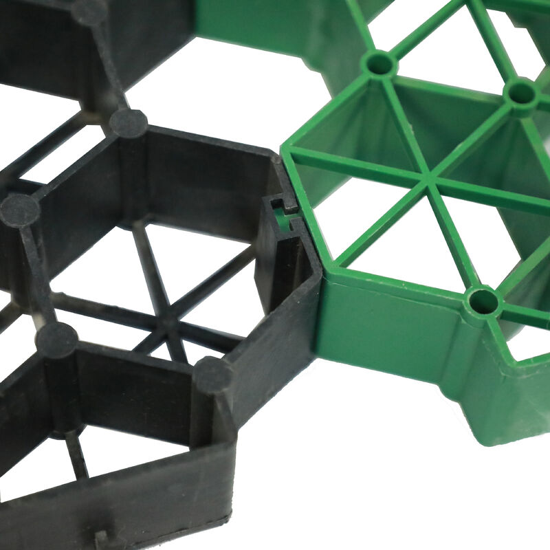 38mm 48mm 68mm Plastik Çim ızgarası kaldırmacı çakıl stabilizatör ızgarası araba yolu, otopark için