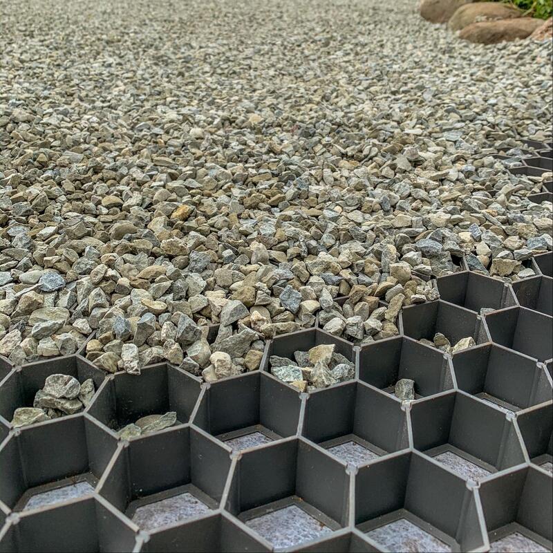 HDPE Plastik Çim ızgarası Çim kaldırımları Otopark yerleri Eğim Erozyon Kontrolü Toprak istikrarı Çakıl kaldırımları ve peyzajlama Plastik çim ızgarası